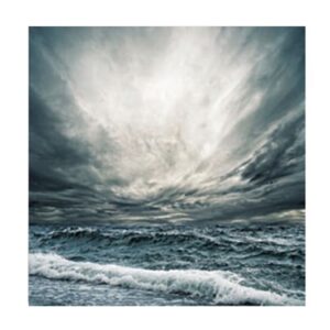 Glass picture ocean and heaven 120×120
