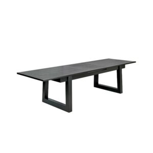 Spisebord Haag sort heltre eik B: 220, D:100, H:75+1 x 50cm