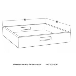 Serveringsfat – lysfat natur eik B50 H9 D50