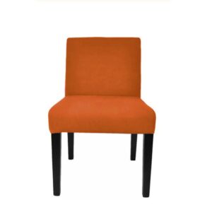 Spisestol Wien velour Orange H84cm B50cm SH48cm