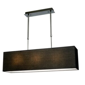 Taklampe Aruba B110cm Firkant sort sort skjerm