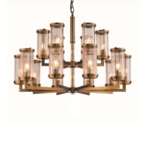 Taklampe Lafayette D75 x H73CM Gold / glass