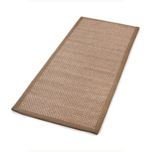 Sisal teppe beige 80x200cm med kanting