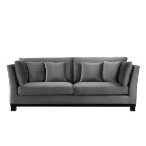 Sofa York B230 H78 D95 Velour Dark Grey
