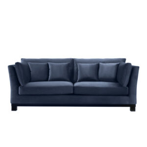 Sofa York B230 H78 D95 Velour Petroleums Blue