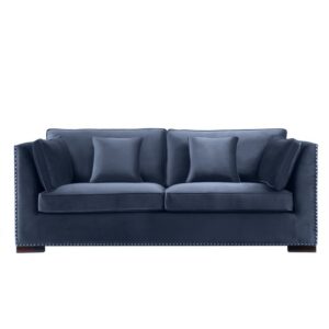 Sofa Manhattan B227 H80 D93 Velour Petroleums Blue