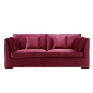Sofa Manhattan B227 H80 D93 Velour Burgundy