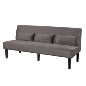 Spisestue sofa Milwaukee B202 D82 H88 Velour Dark Grey