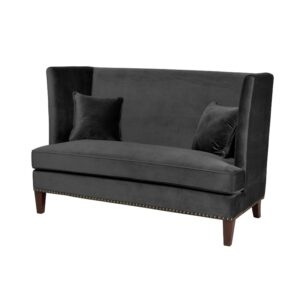 Loveseat sofa Denver B160 D83 H110 Velour Black