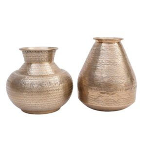 Mille Moi Handcrafted/Handbanket vase Gold