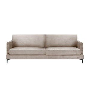 Sofa Montana 227cm x 89cm x 73 cm Velour Beige