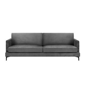 Sofa Montana 227cm x 89cm x 73 cm Velour Dark Grey
