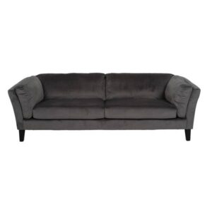 Lounge 3-seter sofa i velour (smoked pearl)